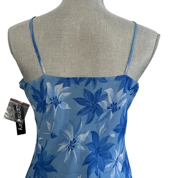 Chaundry Made in India Blue Beaded Floral Midi Dress - Picture 11 of 12